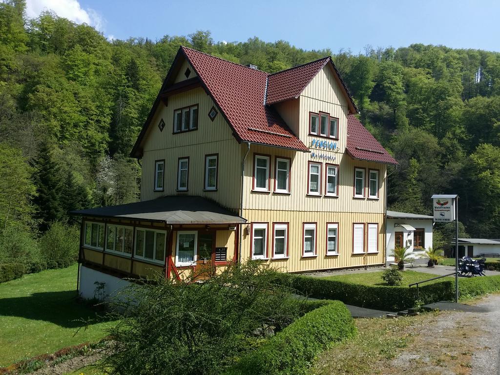 Pension Waldfrieden Thale Esterno foto