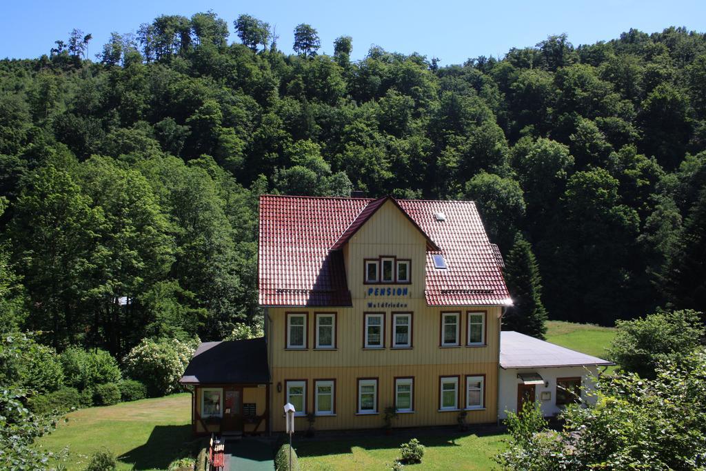 Pension Waldfrieden Thale Esterno foto