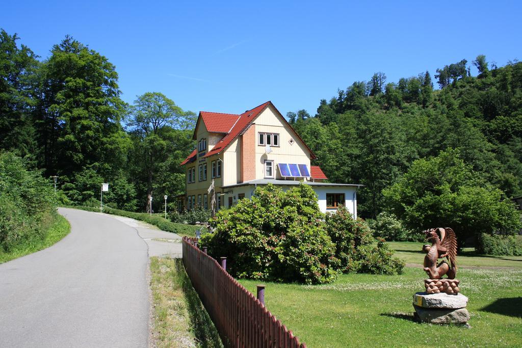 Pension Waldfrieden Thale Esterno foto